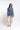 BLUSA DE CUADROS AZUL CON CINTO