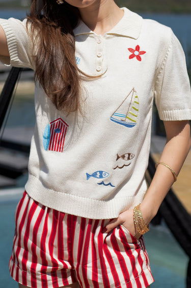 NAUTICAL SWTR TOP