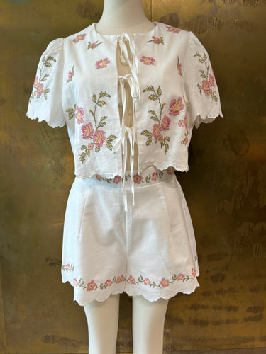 FLORAL SHORT SET