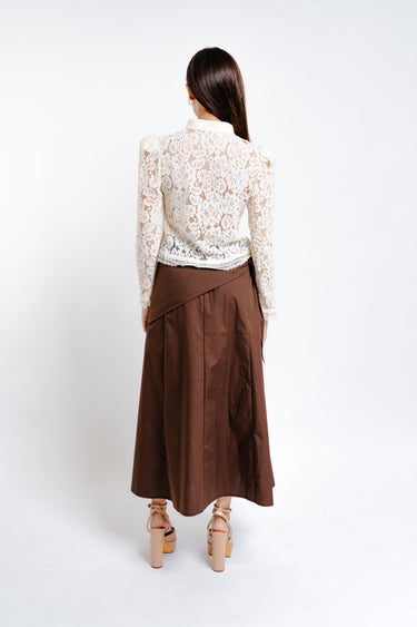 BLUSA ENCAJE HUESO