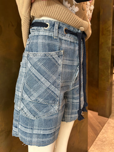 BERMUDA BARREL DENIM