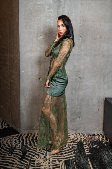 OLIVE LACE SET