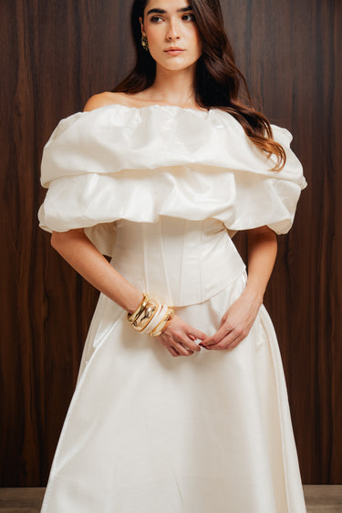 VOLUMINOUS OFF SHOULDER SET