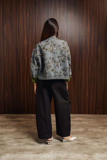OLIVE DENIM JACKET