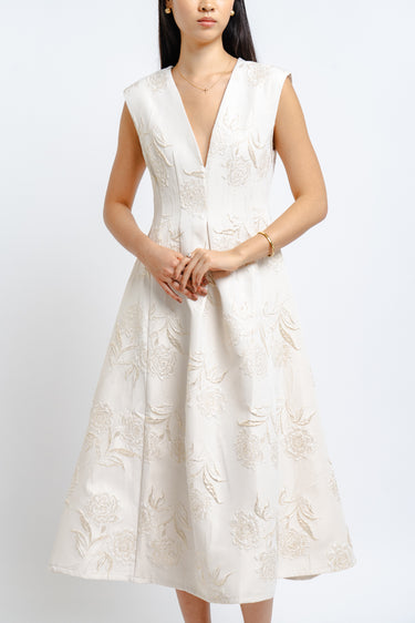 JULIETTE JACQUARD MIDI DRESS