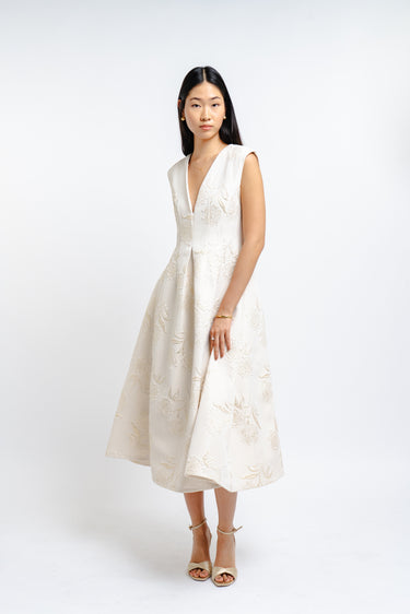 JULIETTE JACQUARD MIDI DRESS