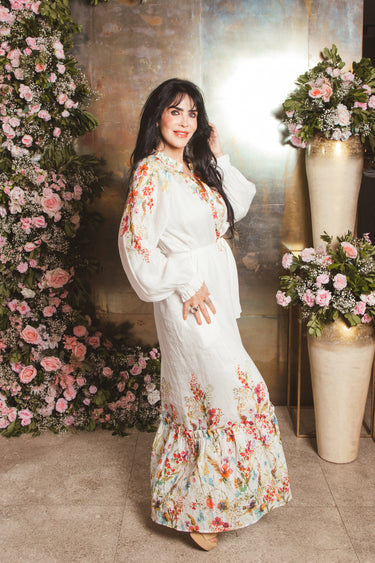 WHITE FLOWERS DRESS
