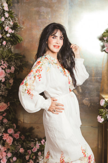 WHITE FLOWERS DRESS