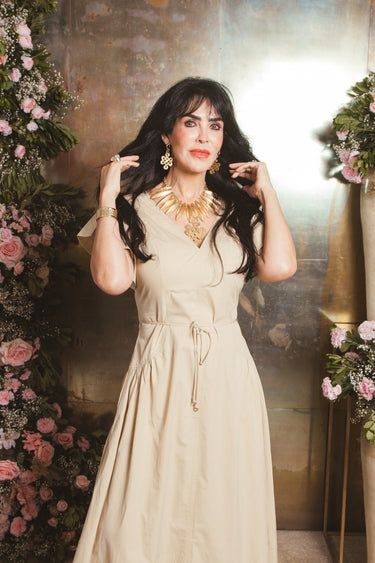 FLUTTER SAND DRESS