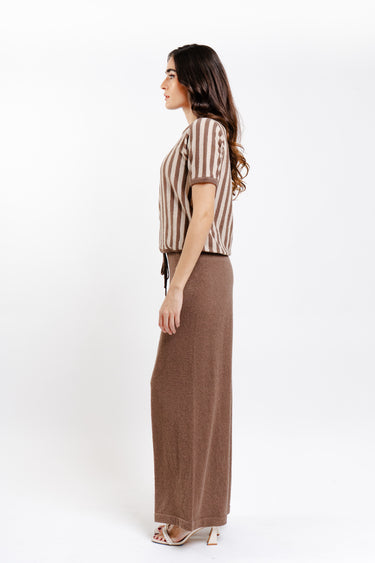CONJUNTO DE RAYAS CAFE/BEIGE