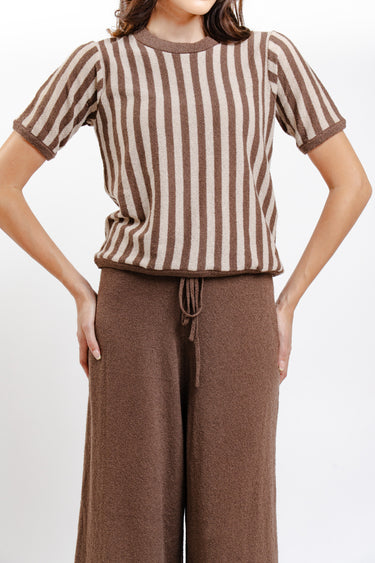 CONJUNTO DE RAYAS CAFE/BEIGE