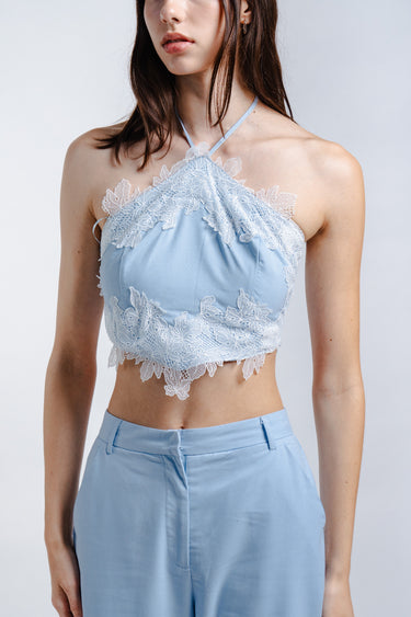 LACE CROP TOP AND PANTS