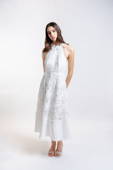 VESTIDO CON CUELLO HALTER