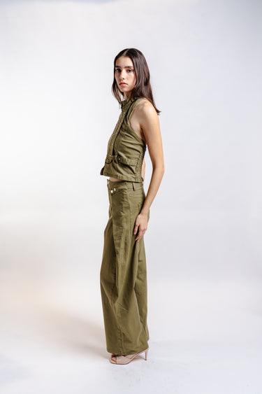 CONJUNTO VERDE BACKLESS